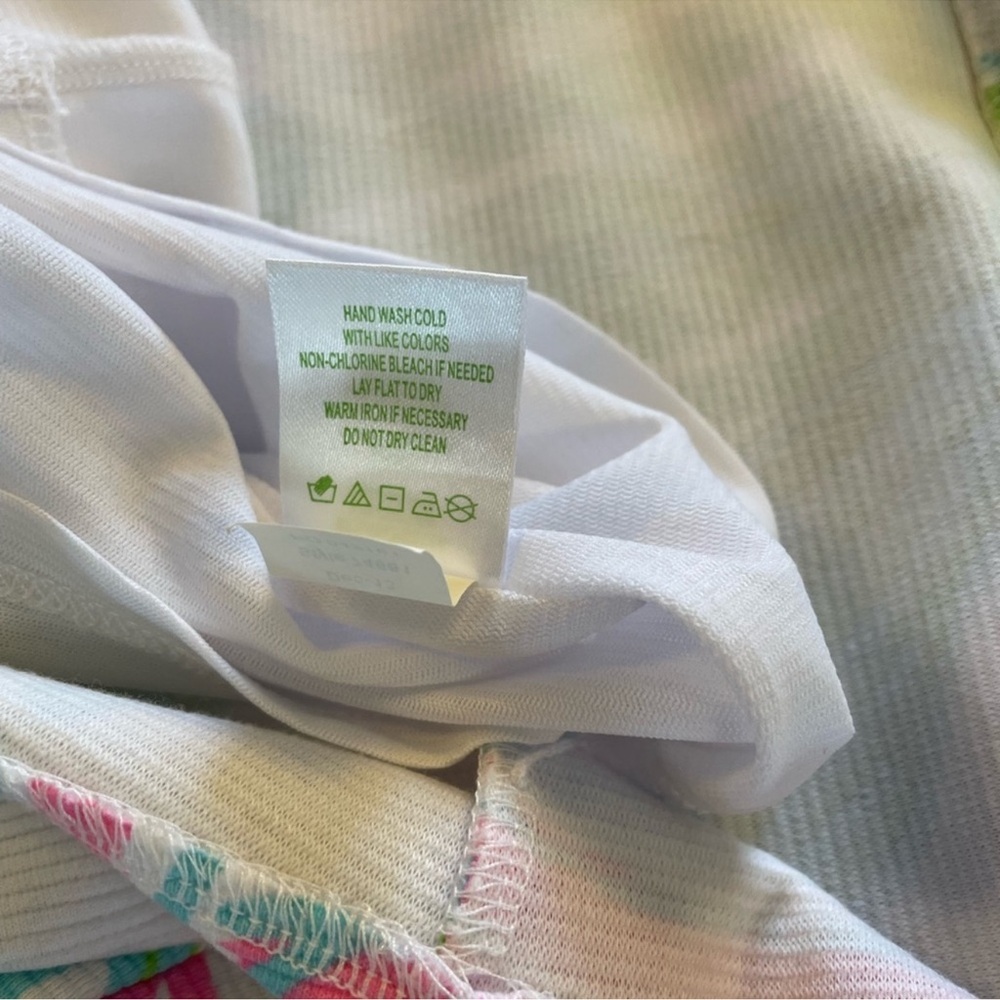 Lilly Pulitzer Bella Dress Ring The Bellboy Pink Green Floral Size Medium - Picture 7 of 14